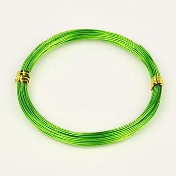 Aluminium draad 1mm dik, 10m per rol Lime Green, Ophalen of Verzenden, Nieuw, Draad