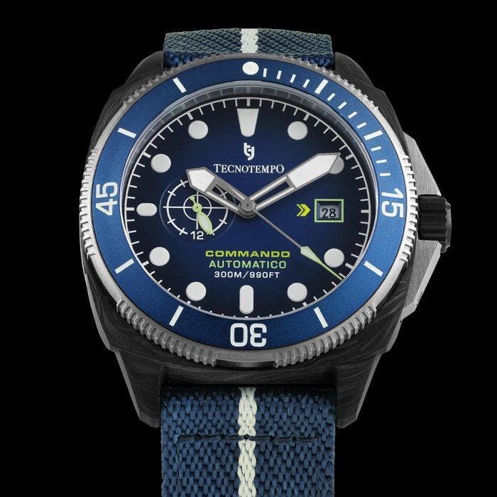 Tecnotempo - Commando - Forged Carbon & Titanium -, Sieraden, Tassen en Uiterlijk, Horloges | Heren