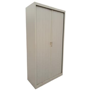 Roldeurkast 100x45x195 cm, staal, grijs, zonder legborden,, Ophalen of Verzenden, Gebruikt