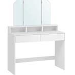 Kaptafel met Klapspiegel – Make-up Tafel met 2 Lades, Verzenden, Nieuw