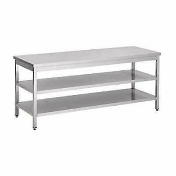 Magazijnopruiming: RVS werktafel met dubbel bodemschap, Verzenden