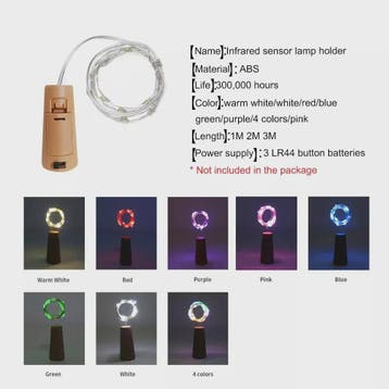 Fleskurk LED Snoerlichtjes - Sfeerverlichting voor Fles, Ker, Verzenden, Nieuw