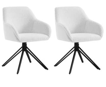 Set van 2 Draaibare Eetkamerstoelen met Armleuningen, Huis en Inrichting, Verzenden, Nieuw