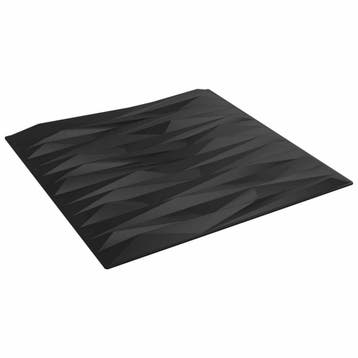 vidaXL Wandpanelen 48 st 50 x 50 cm Zwarte Steen XPS Schuim, Verzenden, Nieuw