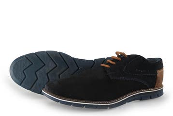 Bugatti Veterschoenen in maat 45 Blauw, Bugatti, Gedragen, Veterschoenen, Verzenden