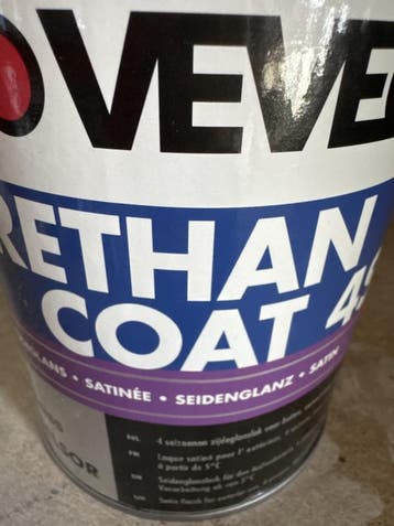 Veveo urethan coat 4s zijdeglans - wit - 1 liter, Wit, Nieuw, Ophalen of Verzenden, Verf