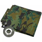 Benson Camouflage afdekzeil - verstevigde hoeken - UV-bes..., Ophalen of Verzenden, Nieuw