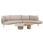 Demi Piacenza modulaire loungeset 4 delig keramiek latte, Tuin en Terras, Tuinsets en Loungesets, Ophalen of Verzenden, Nieuw