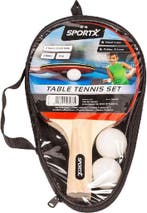 SportX Tafeltennis set incl. Ballen in Tas **, Ophalen of Verzenden, Zo goed als nieuw