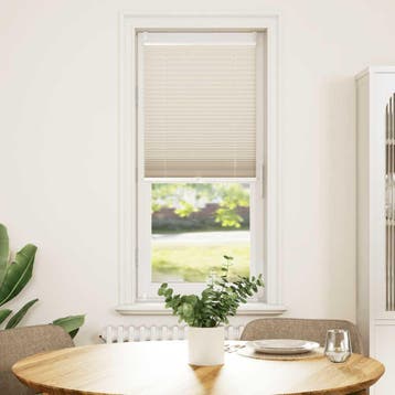 vidaXL Plissé rolgordijn 60x100cm creme, Verzenden, Nieuw, Crème