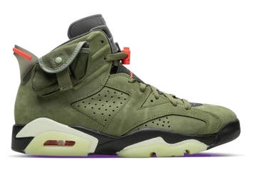 Nike Air Jordan 6 Travis Scott Medium Olive • 43, Ophalen of Verzenden, Nieuw, Nike, Sneakers of Gympen