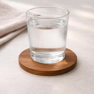 HOCHO Thermo–Essenhouten Onderzetter Ø100mm –Tijdloos D, Ophalen of Verzenden, Nieuw