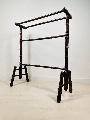 Standaard - Antieke nep-bamboe houten leesstandaard /, Antiek en Kunst