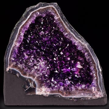 Vivid Amethist & Agaat - geode - 36x35x27 cm- 30.3 kg