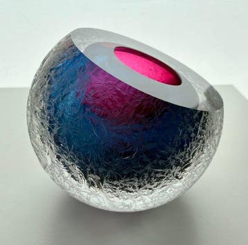 George Broft Unique 3,5 kilo - sculptuur, “ RED & BLUE “ -