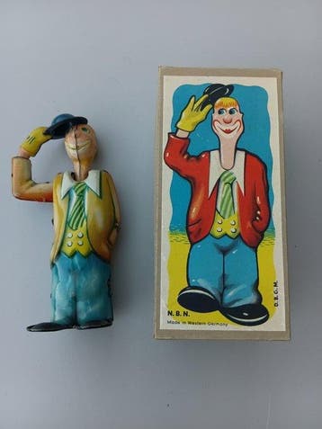 N.B.N. - Blikken speelgoed - Groetende man - 1950-1960 -