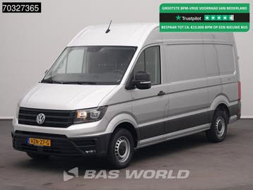Volkswagen Crafter 140pk L3H3 Trekhaak Navi Airco Cruise Par, Stof, Gebruikt, Euro 6, Volkswagen