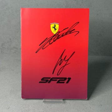 Ferrari - Charles Lecle3rc - Carlos Sainz - 2021 - Brochure, Verzamelen, Nieuw