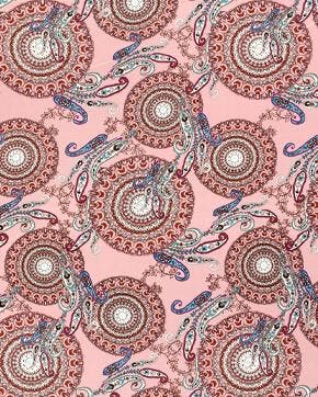 Viscose Satijn Bloemboeketten Roze, Hobby en Vrije tijd, Stoffen en Lappen, Roze, Nieuw