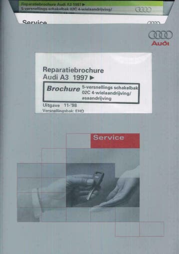1997 Audi A3 Repratiebrochure, Verzenden