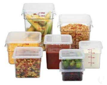 Cambro Voedselcontainers polycarbonaat met maatstrepen, Verzenden
