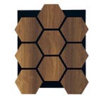 Hexagon Vilt Woodie Paneel Dark, Nieuw