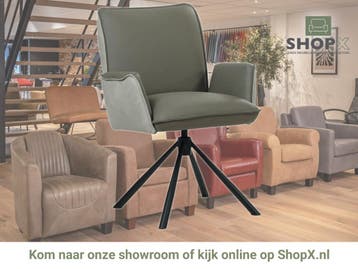 Leren draaibare eetkamerstoel Elite Duo, 60 tot 90 cm, Nieuw, Leer, Ophalen of Verzenden