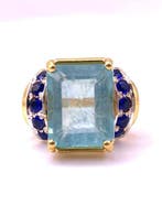Zonder minimumprijs - Statement ring - 9 kt. Geel goud,