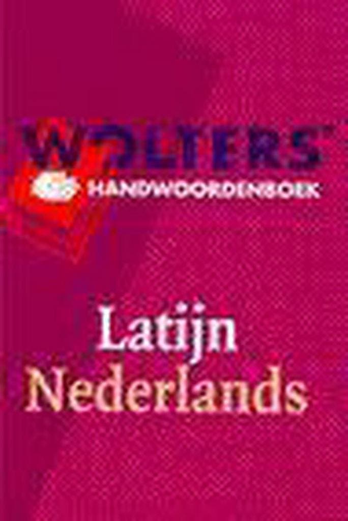 Wolters handwoordenboek Latijn Nederlands / Wolters, Boeken, Woordenboeken, Gelezen, Verzenden