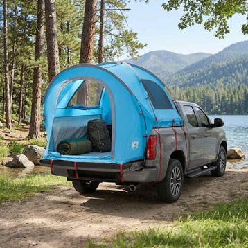 vidaXL Autotent 200 x 170 x 170 cm Blauw Polyester en staal, Verzenden, Nieuw, Tot en met 2
