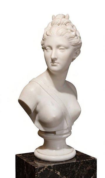 Jean-Antoine Houdon (1741-1828) tratto - Buste, Busto dea