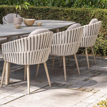 Denia Eva dining tuinset 240x105xH75 cm 7 delig keramiek, Ophalen of Verzenden, Nieuw