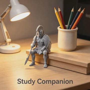 Spartaanse Krijger Zittende Figuur - 3D Geprint Decoratiebee, Verzenden, Nieuw