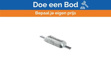 Bieden: Vetus WOA003A Aluminium Weld-On Hull Anode 1.1 KG, Watersport en Boten, Ophalen of Verzenden, Nieuw, Motor en Techniek