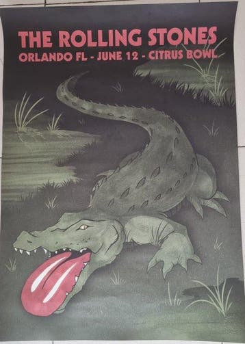 Anonymous - Cartel Rolling Stones gira Zip Code 2015 Florida