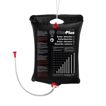 ProPlus Camping solar douche - 20 liter - zwart - PVC - i..., Ophalen of Verzenden, Nieuw