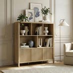 Dressoir Lukkodso eikenkleurig middellicht 103x80x28 cm [en., Huis en Inrichting, Kasten | Dressoirs, Verzenden, Nieuw
