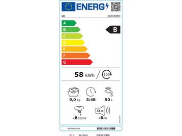 LG GC3V309N4 - Wasmachine - 9kg - AI DD™ motor - 1400 rpm -, Witgoed en Apparatuur, Wasmachines, Verzenden, Zo goed als nieuw