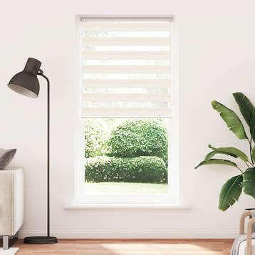 vidaXL Zebra Blind 105x230cm stofbreedte 100,9cm polyester, Verzenden, Nieuw, Beige