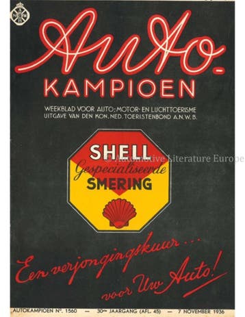 1936 AUTOKAMPIOEN MAGAZINE 45 NEDERLANDS, Boeken, Nieuw, Author