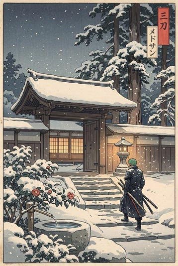 MEDSAN - Zoro at the Snow Gate () - UNIQUE WORK