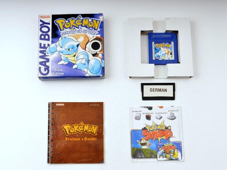 Pokemon Blue (German) [Gameboy], Spelcomputers en Games, Games | Nintendo Game Boy, Zo goed als nieuw, Ophalen of Verzenden