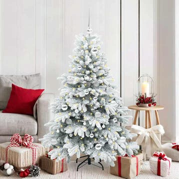 vidaXL Kunstkerstboom met 150 LED met standaard Wit 150 cm, Verzenden, Nieuw