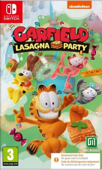 Garfield Lasagna Party (Downloadcode in box) Switch, 3 spelers of meer, Ophalen of Verzenden, Zo goed als nieuw, Vanaf 3 jaar