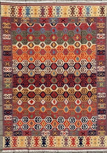 Chirwan kelim - unused - handgeweven - wol - Kelim - 299 cm, Nieuw