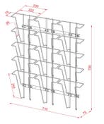 Draadfolderhouder Wand 15 Vaks A4 | Displaywinkel.nl, Verzenden, Nieuw in verpakking, Etalage