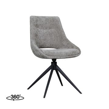 Stoel Marlow | Stone | Elite | Zwart Metalen Frame LABEL51, Verzenden, Nieuw in verpakking