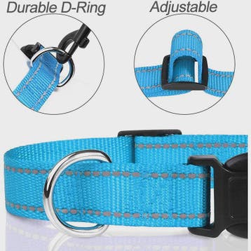Verstelbare Halsband voor Honden en Puppies met Reflecterend, Verzenden, Nieuw