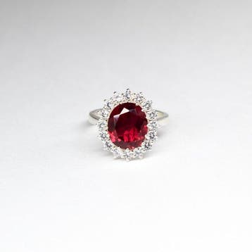 Zonder minimumprijs - Statement ring Zilver - 3.50ct. tw.