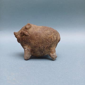 Spaarpot - varken - Aardewerk - Majapahit spaarvarken